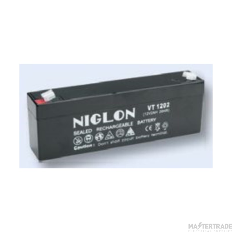 Niglon 12V 1.2Ah Rechargeable Battery Sealed 99x43x52mm ABS
