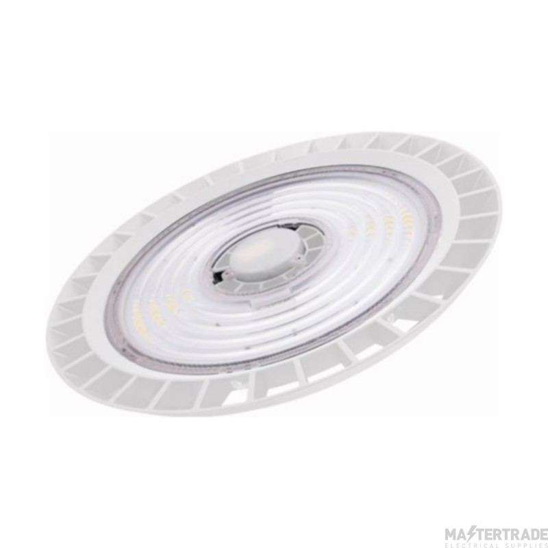 OVIA Inceptor Hion High Bay LED 4000K 1-10V Dimmable IP65 c/w Microwave 100W 342x157mm White