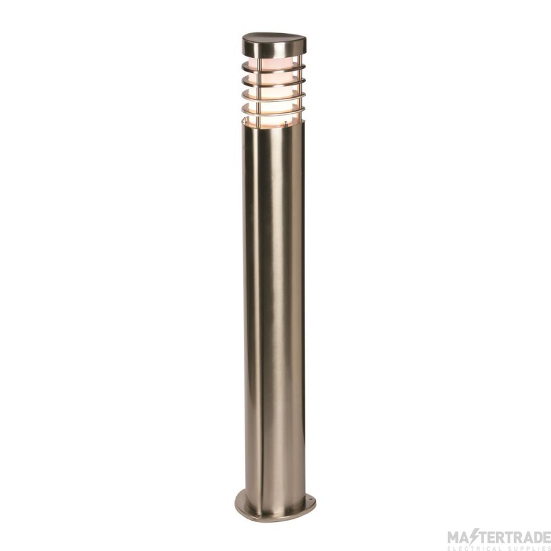 Saxby Bliss 800mm E27 Bollard IP44 Brushed Stainless Steel /Frosted PC w/o Lamp