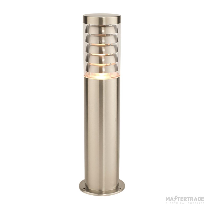 Saxby Tango 450mm E27 Post Light Brushed Stainless Steel/Clear PC