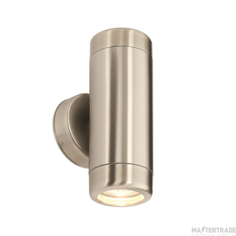 Saxby Atlantis GU10 Up/Down Wall Light IP65 Stainless Steel