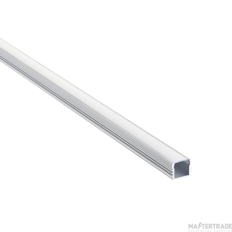 Saxby Rigel Surface 2M Aluminium LED Profile 13.5x16.5mm Silver