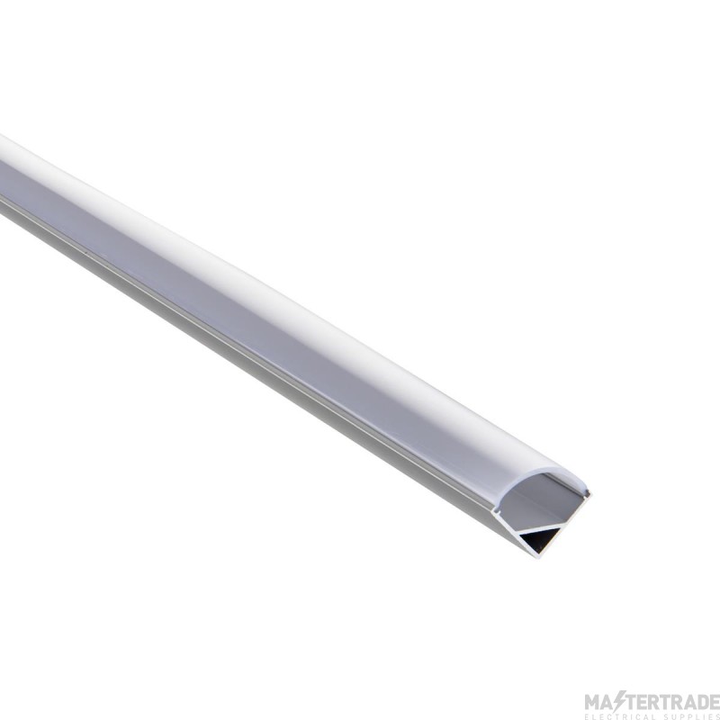 Saxby Rigel Corner 2M Aluminium LED Profile 16x16mm Silver