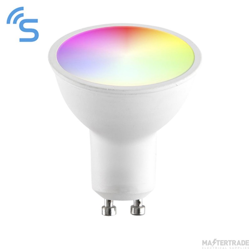 Saxby 5W GU10 LED Lamp RGB/CCT 2.7-6.5K Frosted