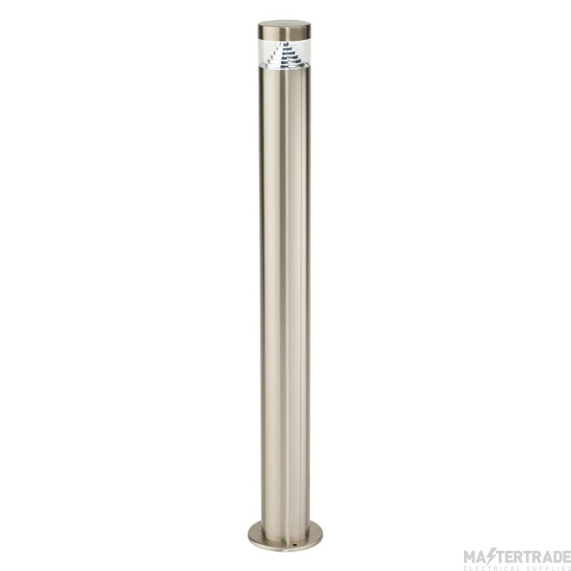 Saxby Pyramid 800mm LED Bollard 6500K 300lm IP44 Stainless Steel/Clear