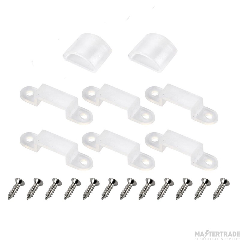 Saxby Orion65/67 Accessory Kit c/w 6x Surface Mounting Brkts, 12x Screws, 2x End Caps