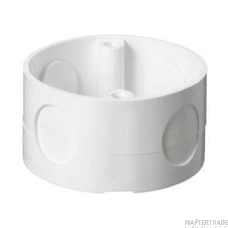 Mita 20mm Loop-In Circular Box 4 KO White PVC