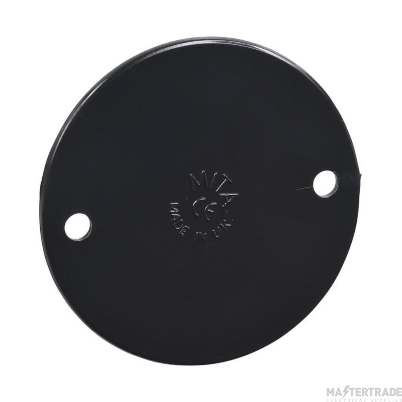 Mita 65mm Circular Box Lid Black PVC