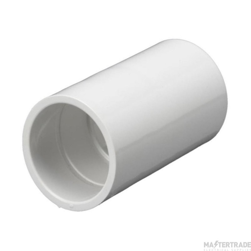 Mita 25mm Plain Coupler White PVC