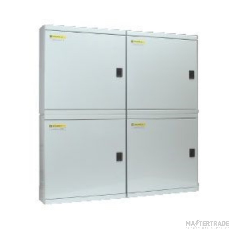 Schneider LoadCentre KQ, steel enclosure, 700 height, with din+front cover+door