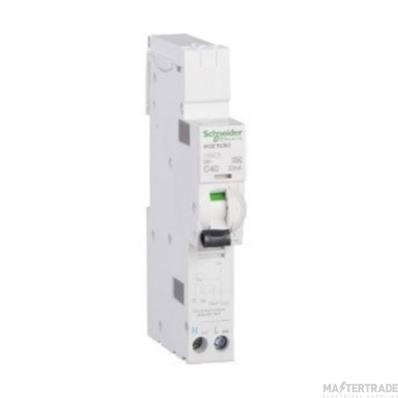 Schneider Square D IKQ SP+N RCBO 40A C Curve Type A 30mA 10kA