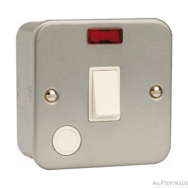 Click Essentials CL023 20A DP Plate Switch With Neon & Optional Flex Outlet Insert