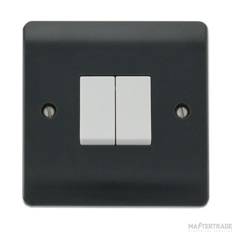 Click Mode CMA012AG 10AX 2 Gang 2W Plate Switch