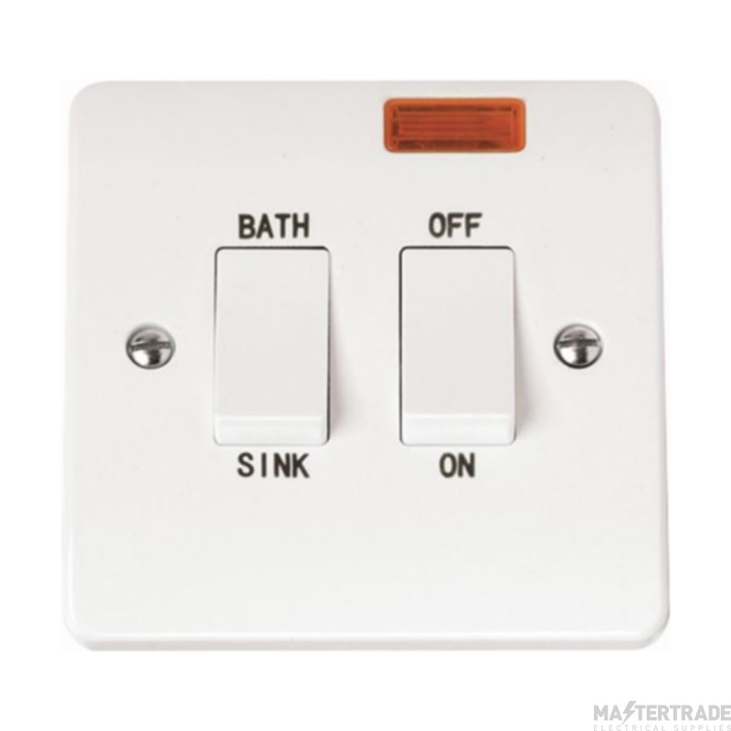 Click Mode CMA024 20A DP Sink/Bath Plate Switch With Neon