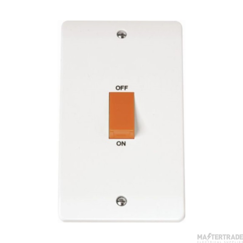 Click Mode CMA202 45A 2 Gang (Vertical) DP Plate Switch