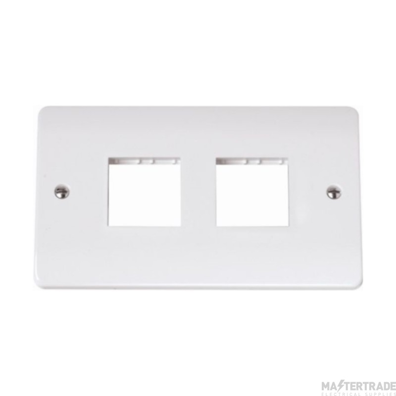 Click Mode CMA404 2 Gang MiniGrid Unfurnished Plate - 2x2 Aperture