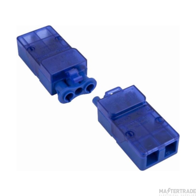 Click Flow CT115C 250V 20A 3 Pole Complete Push Fit Connector With Loop