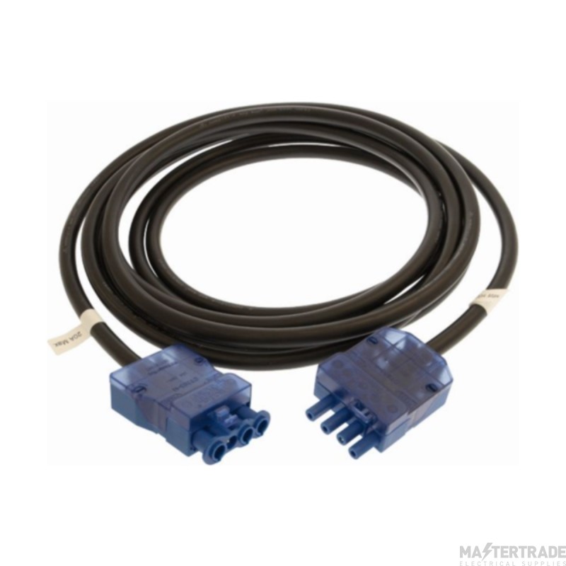 Click Flow CT845 20A 4 Pole 2.5mm Male To Female Extension Cable LSZH - 5M