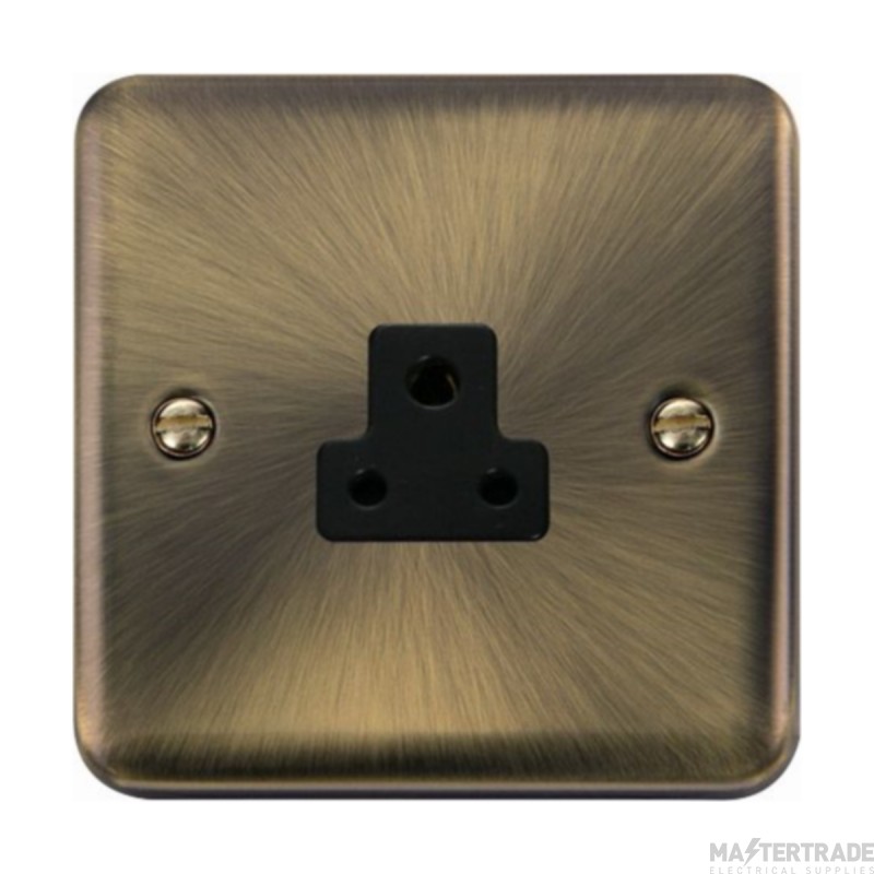Click Deco Plus DPAB039BK 2A Round Pin Socket Outlet Antique Brass