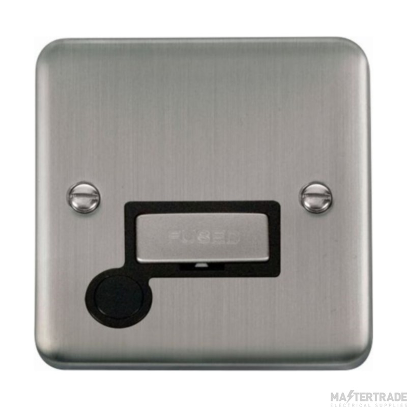 Click Deco Plus DPSS550BK 13A FCU With Optional Flex Outlet Stainless Steel