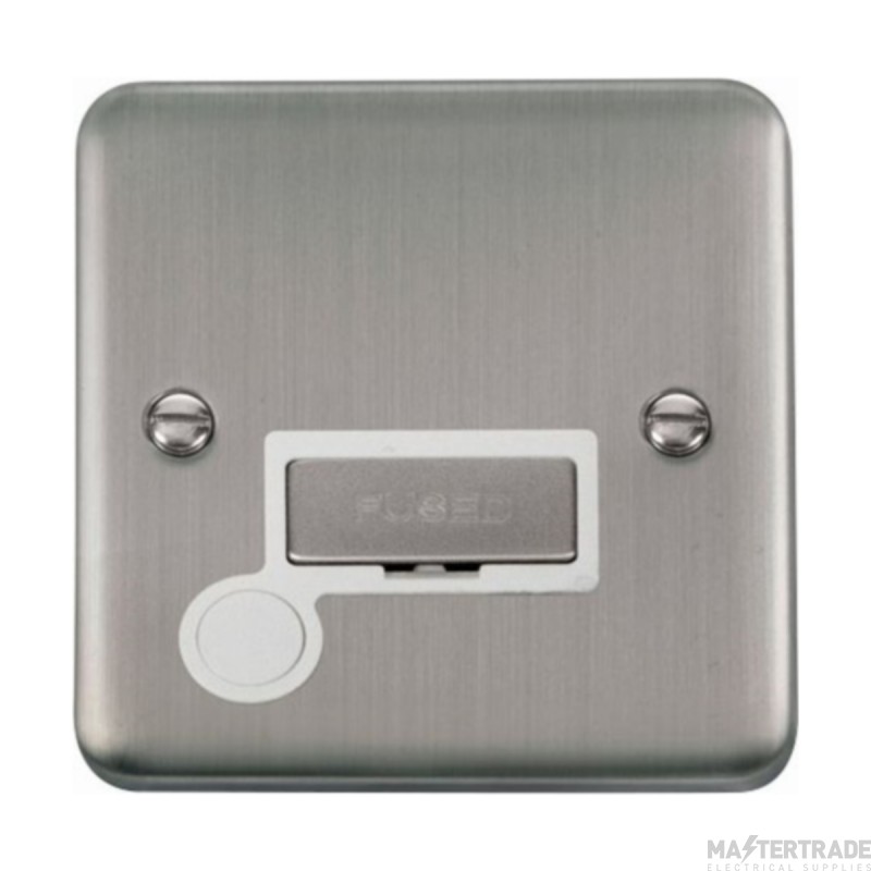 Click Deco Plus DPSS550WH 13A FCU With Optional Flex Outlet Stainless Steel