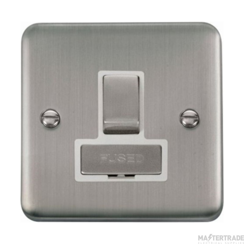 Click Deco Plus DPSS751WH 13A DP Switched FCU Stainless Steel