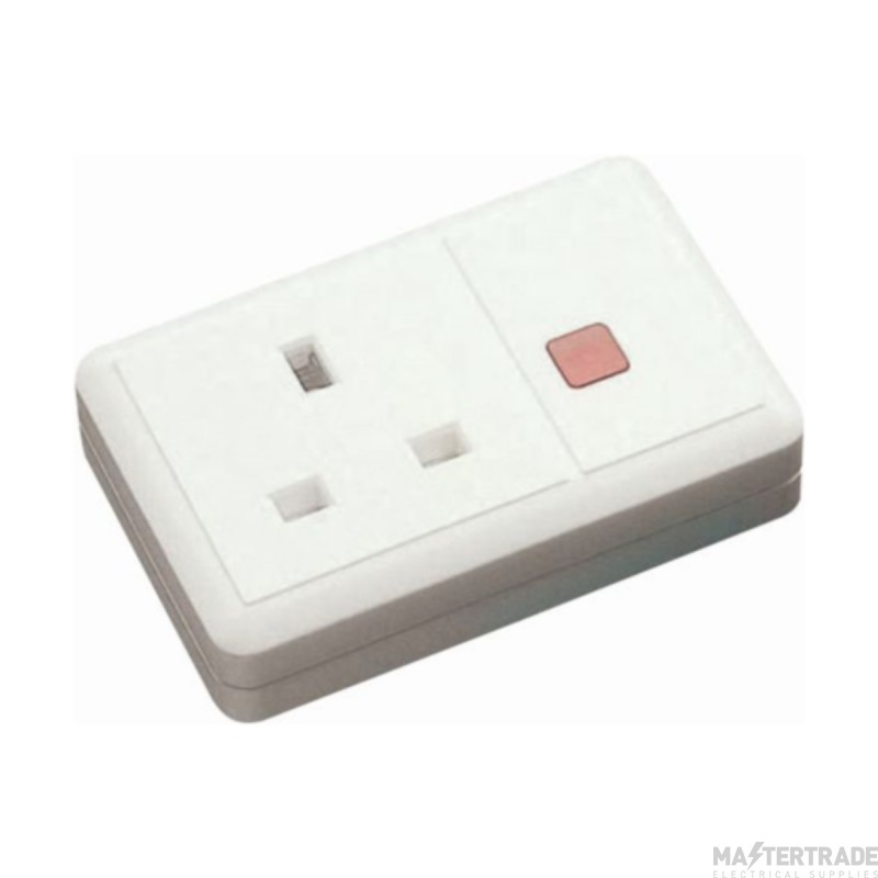 Click ES001 13A 1 Gang Trailing Socket Outlet With Neon