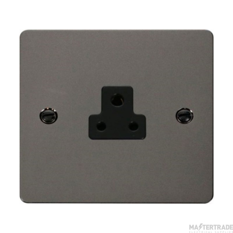 Click Define FPBN039BK 2A Round Pin Socket Outlet Black Nickel