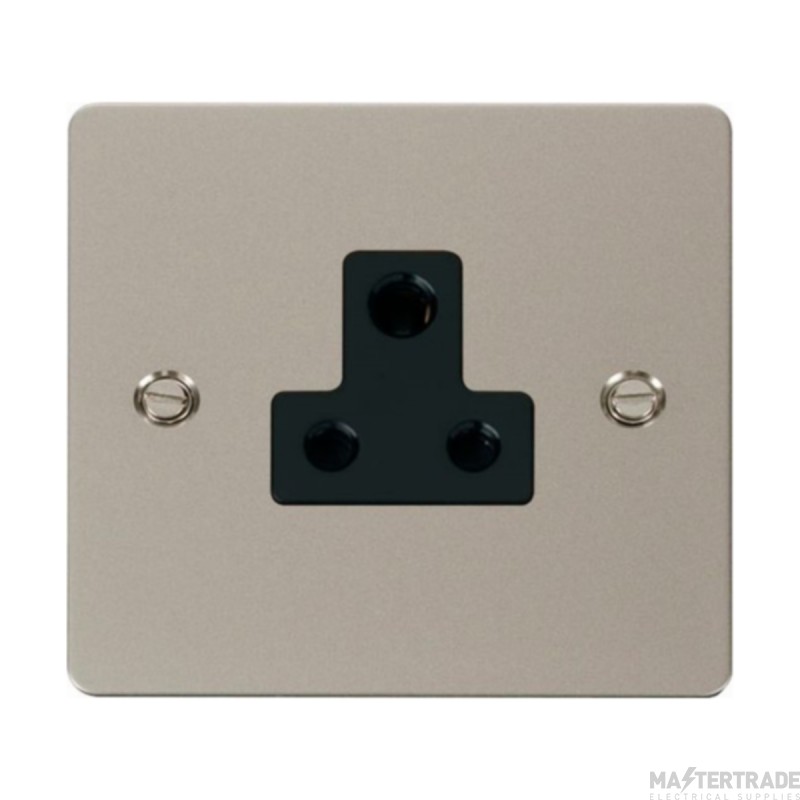 Click Define FPPN038BK 5A Round Pin Socket Outlet Pearl Nickel