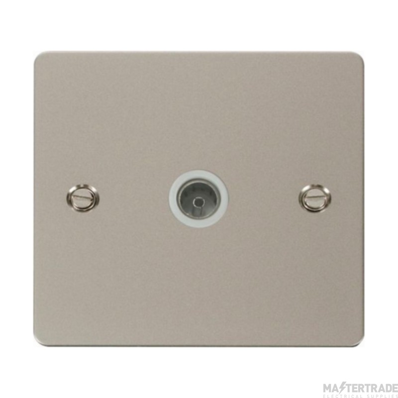 Click Define FPPN065WH Single Non-Isolated Coaxial Outlet Pearl Nickel