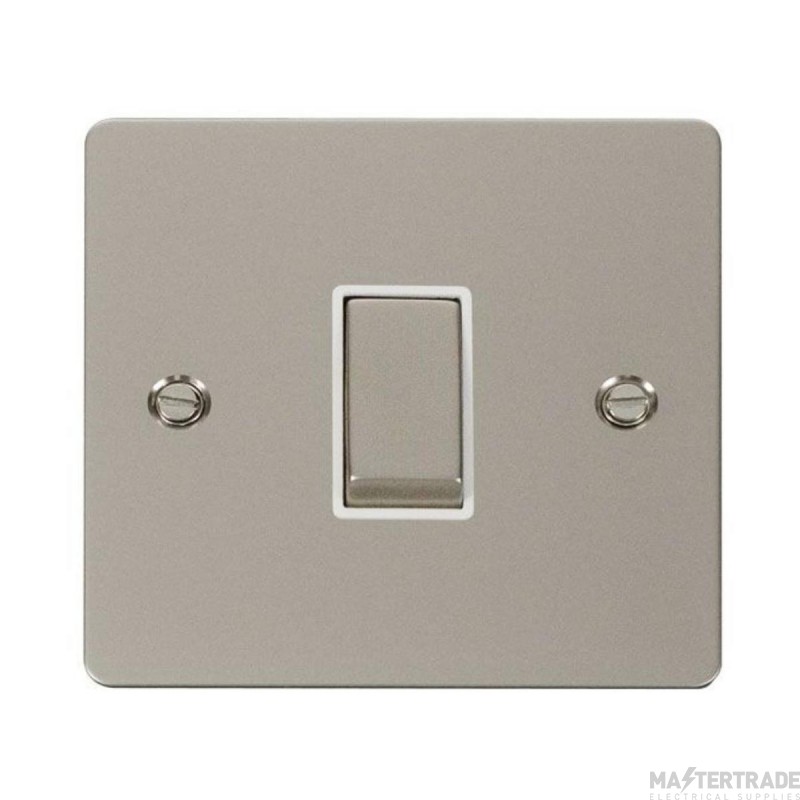 Click Define FPPN411WH 10AX 1 Gang 2 Way Plate Switch Pearl Nickel