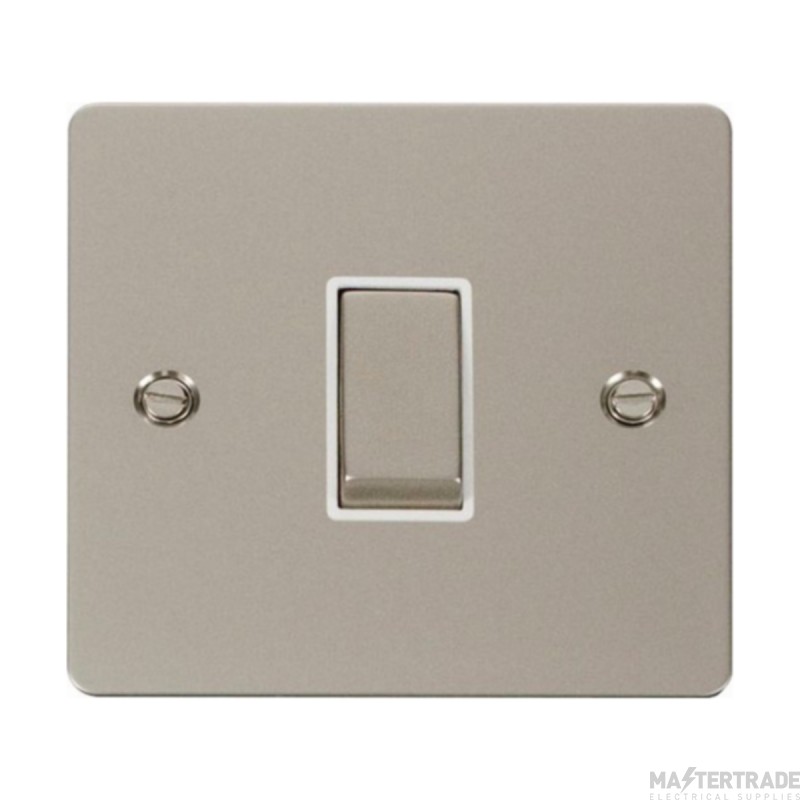 Click Define FPPN425WH 10AX 1 Gang Intermediate Plate Switch Pearl Nickel