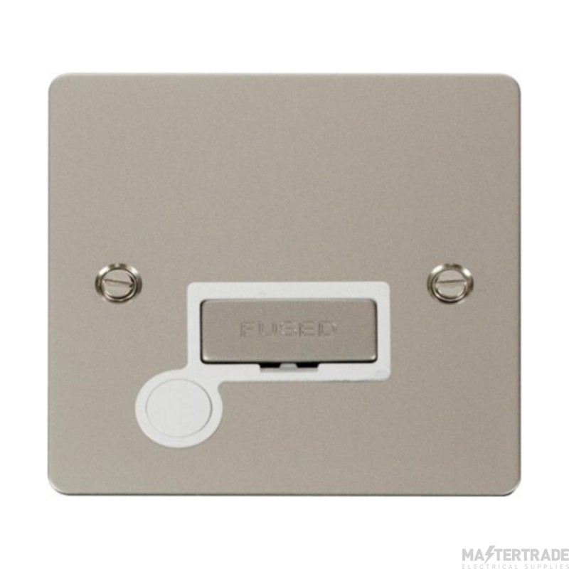 Click Define FPPN550WH 13A FCU With Optional Flex Outlet Pearl Nickel