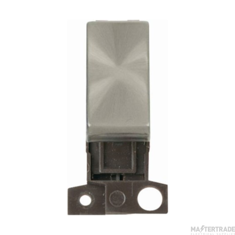 Click Minigrid Switch 2 Way Module 10A Brushed Stainless