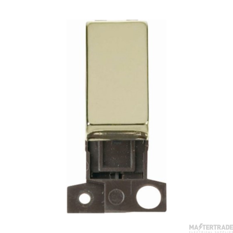 Click Minigrid Switch DP Resistive Module 10A Brass