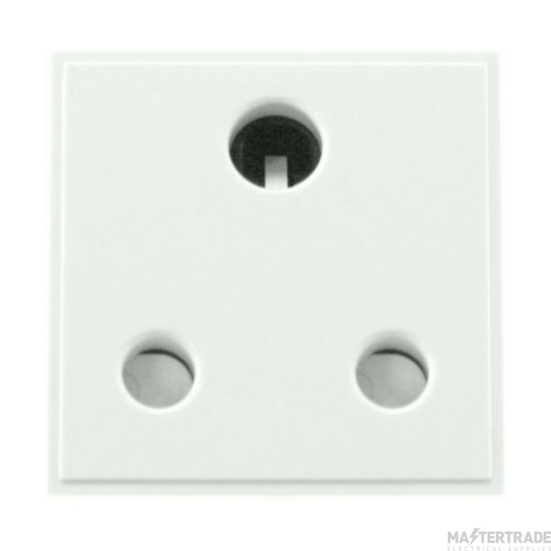 Click NewMedia MM033WH 15A Round Pin Socket Module