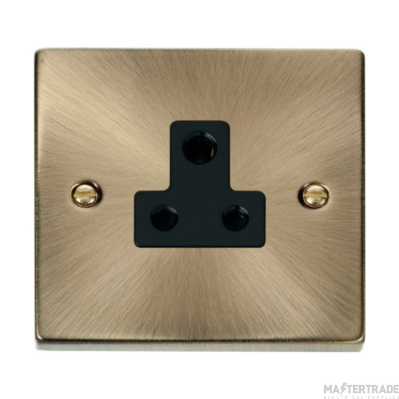 Click Deco VPAB038BK 5A Round Pin Socket Outlet Antique Brass