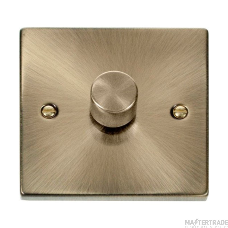 Click Deco VPAB140 1 Gang 2 Way 400Va Dimmer Switch Antique Brass