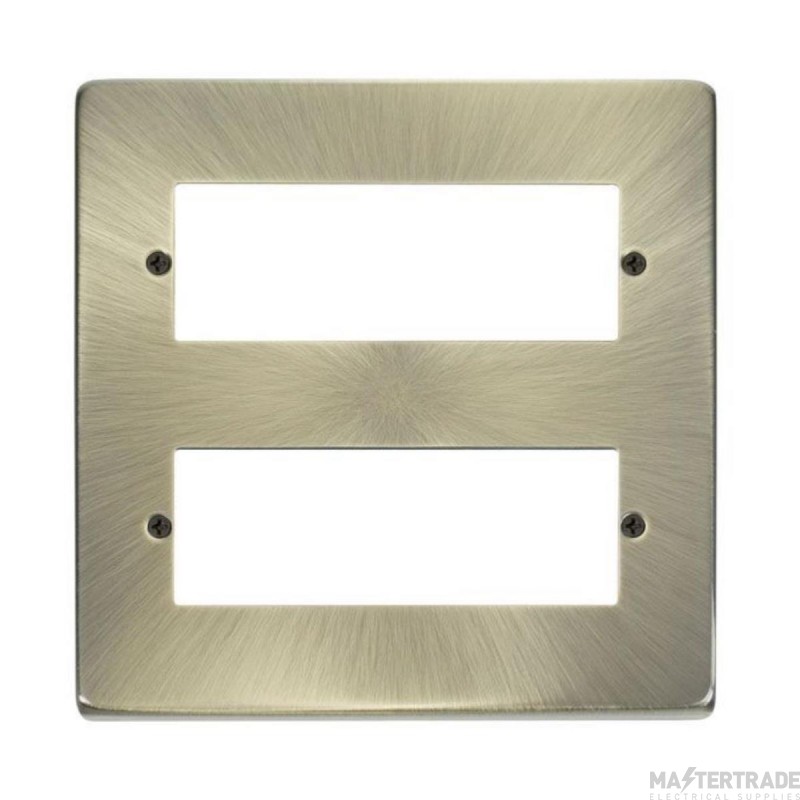 Click Deco VPAB512 2 Tier MiniGrid Unfurnished Plate - 12 Apertures Antique Brass