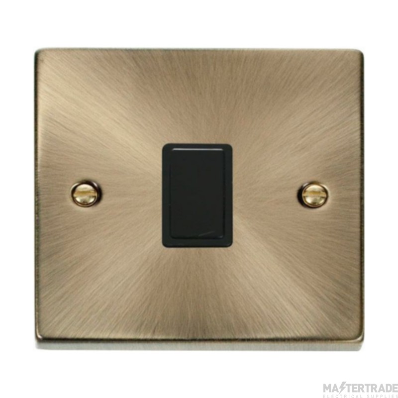 Click Deco VPAB622BK 20A DP Plate Switch Antique Brass