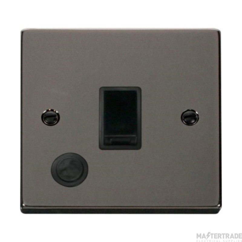 Click Deco VPBN022BK 20A DP Plate Switch With Optional Flex Outlet Black Nickel