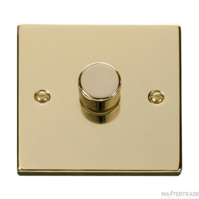 Click Deco VPBR140 1 Gang 2W 400Va Dimmer Switch Brass