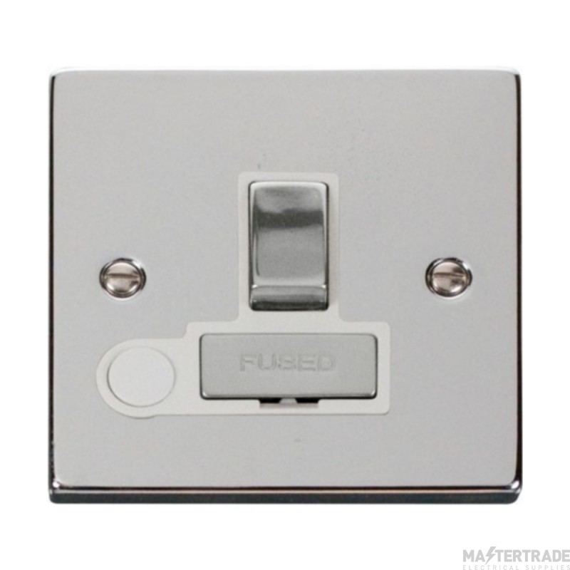 Click Deco VPCH551WH 13A DP Switched FCU With Optional Flex Outlet Chrome
