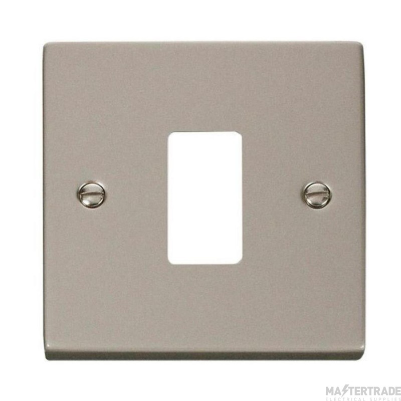 Click Deco VPPN20401 1 Gang GridPro Frontplate Pearl Nickel