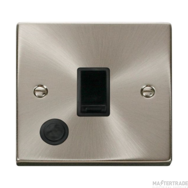 Click Deco VPSC022BK 20A DP Plate Switch With Optional Flex Outlet Satin Chrome