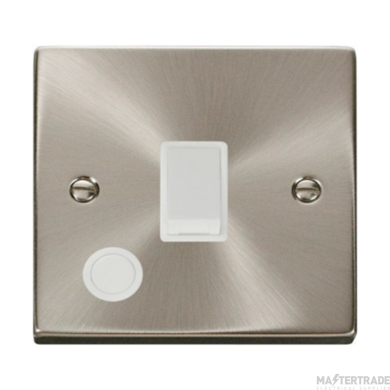 Click Deco VPSC022WH 20A DP Plate Switch With Optional Flex Outlet Satin Chrome