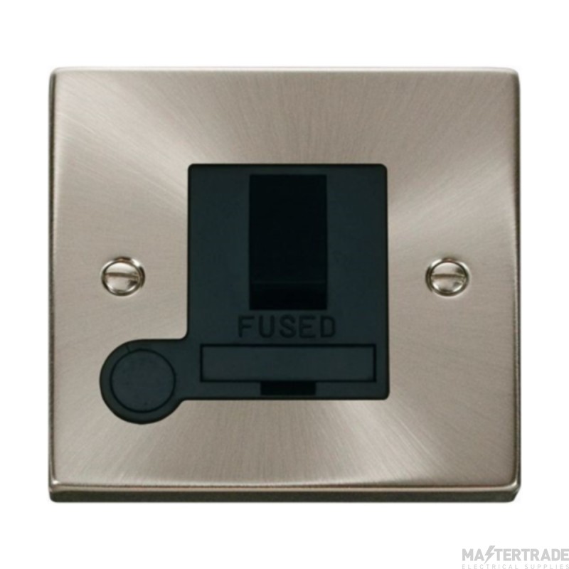 Click Deco VPSC051BK 13A DP Switched FCU With Optional Flex Outlet Satin Chrome