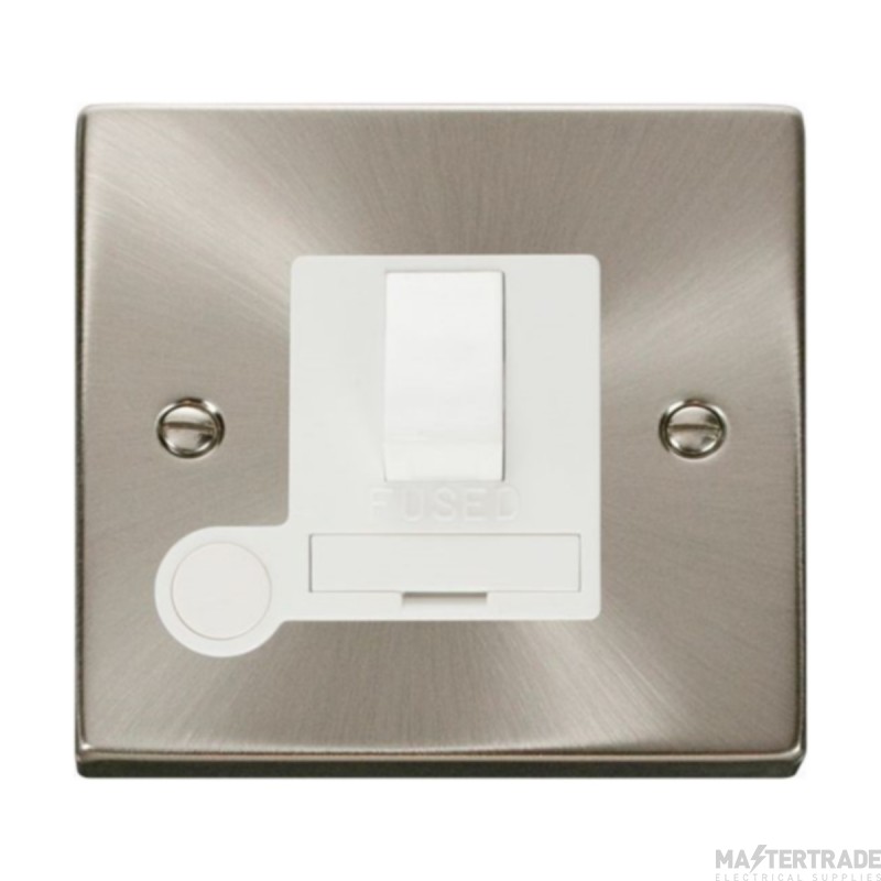 Click Deco VPSC051WH 13A DP Switched FCU With Optional Flex Outlet Satin Chrome