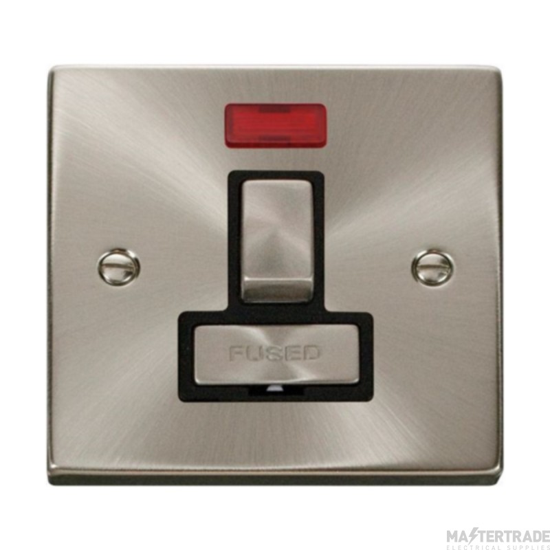 Click Deco VPSC752BK 13A DP Switched FCU With Neon Satin Chrome