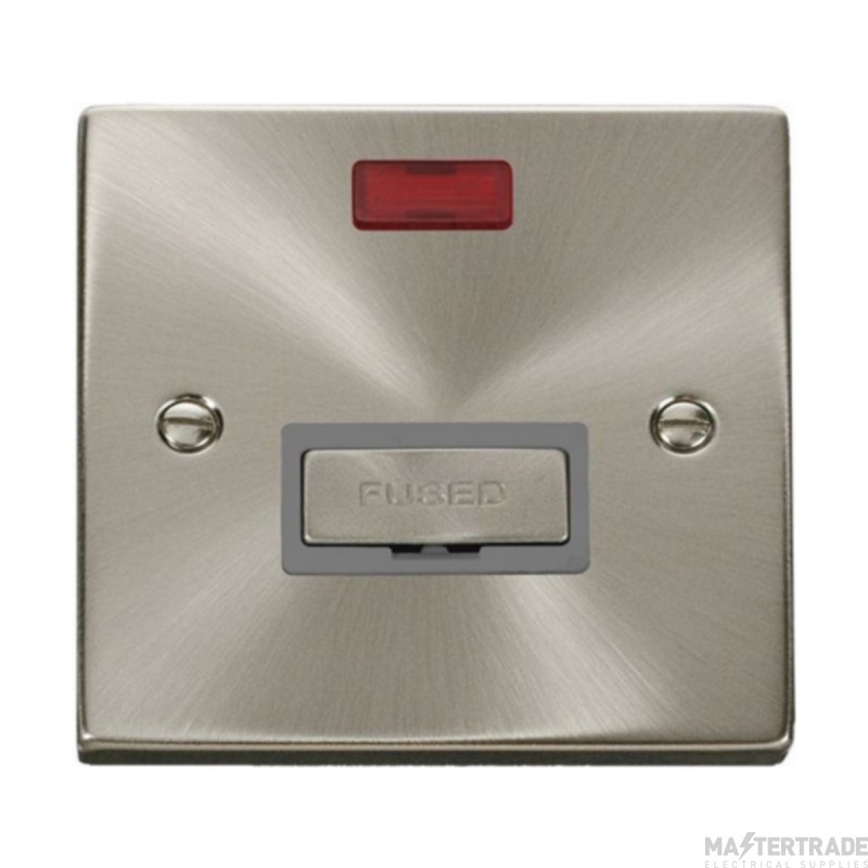 Click Deco VPSC753GY 13A FCU With Neon Satin Chrome